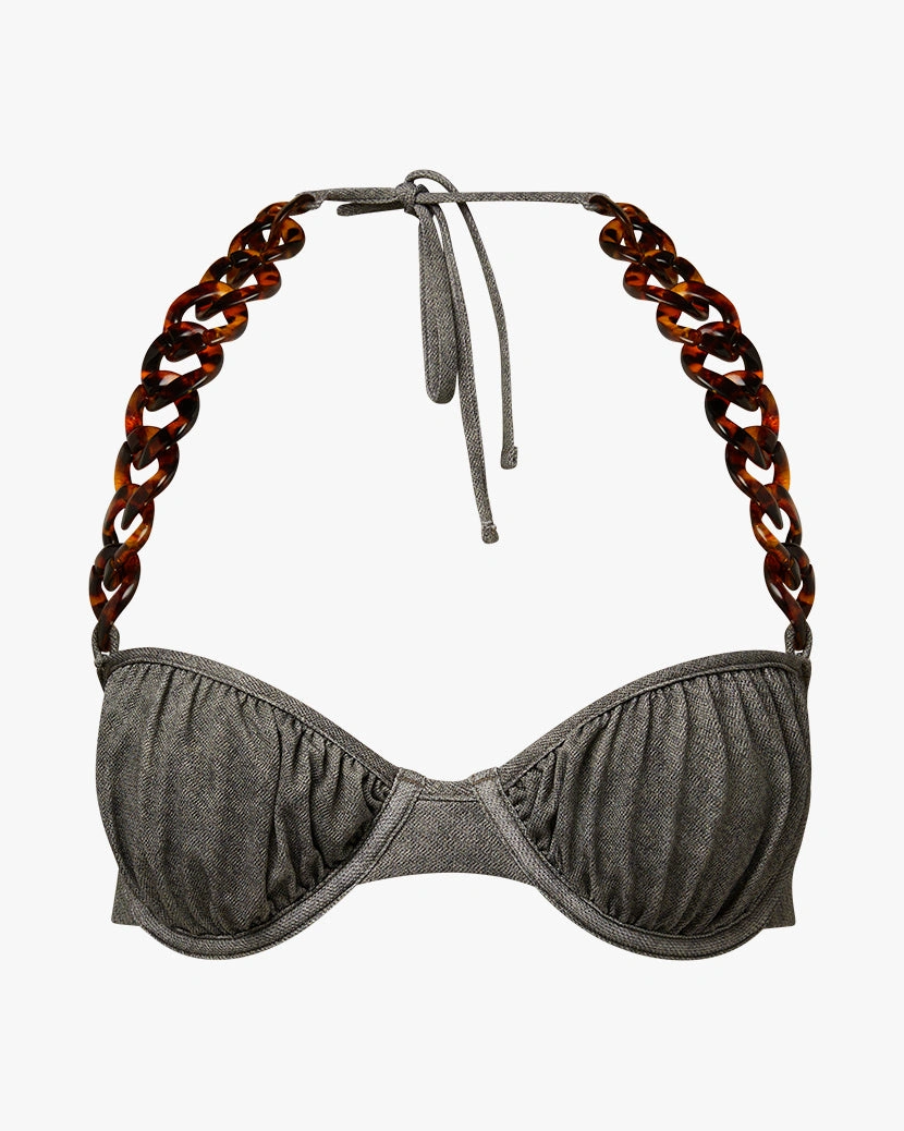 Chain Reaction Bikini Top: Balconette Babe's Must-Have!